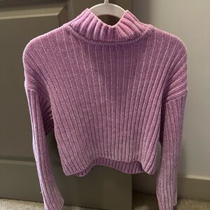 H&M turtleneck purple sweater
